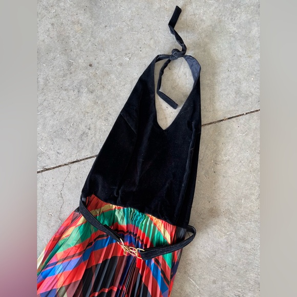 Vintage 70s Halter Midi/Maxi PBJ Petites Dress size 9 - Picture 4 of 6